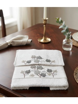 Fiesta Ilgın Süzene Bambu Bürümcük Analı Kızlı Havlu Seti (1 Adet 30X50 cm ve 1 Adet 50X90 cm ) %70 Bambu %30 Pamuk