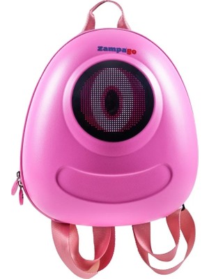 Zampago Big Eye LED Işıklı Çocuk Sırt Çantası Pembe