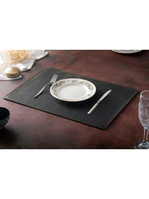 LWA Leather Eskitilmiş Deri Masa Örtüsü, El Yapımı Yemek Masası Örtüleri 30X40 cm 200 Parça Set