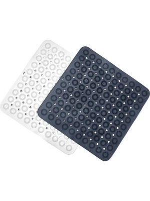 Mikasso Silikon Vantuzlu Masajlı Banyo Duş ve Duşa Kabin Paspası.duş Ayak Matı 54X54CM M-150 Belirtilmemiş G
