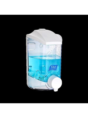 Mikasso TP-293 Hazneli Sıvı Sabunluk - Sıvı Sabun Dispenseri - Şampuan Aparatı - 1000 Ml. - Şeffaf Plastik T