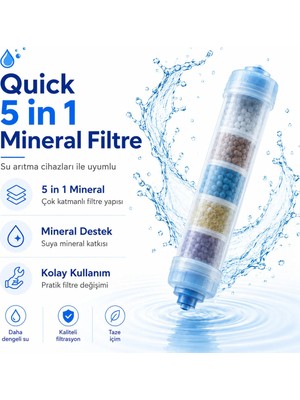Mikasso Quick 5 In 1 Mineral Su Arıtma Filtresi 408694093