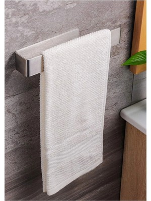 Mikasso Paslanmaz Çelik Kağıt Rulo Havluluk, Peçetelik, Yapışkanlı Tasarım, Banyo Askısı Yeşil Çelik