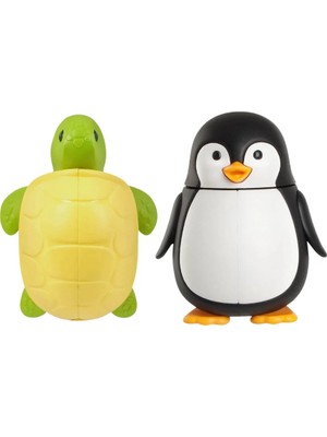 Mikasso Flipper Kaplumbağa ve Penguen Hijyenik Diş Fırçası Kabı Belirtilmemiş Beyaz