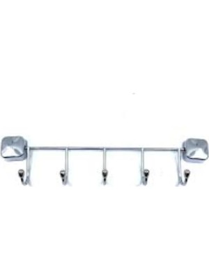 Mikasso 5 Lı Krom Banyo Askısı (5617) Metal Gümüş