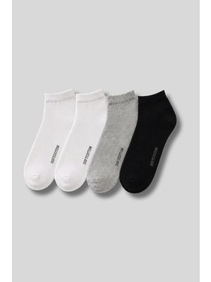 Erkek 4'lü Paket Pamuk Patik Çorap