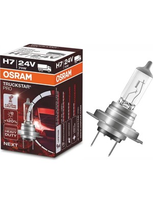 OSRAM 24V H7 AMPUL 70W TRUCKSTAR SARSINTIYA DAYANIKLI