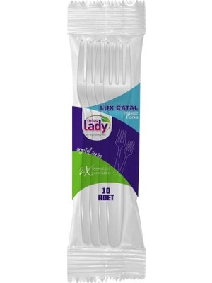 Dorasan Lüks Plastik Çatal 10'li