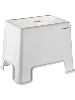 Bemy Ticaret Banyo Taburesi - 150 kg Taşıma Kapasiteli Kaydırmaz Banyo Taburesi - Çocuk Taburesi - Basamak Tabure - 1. Sınıf Sert Plastik 21.5x 30 x 32 cm