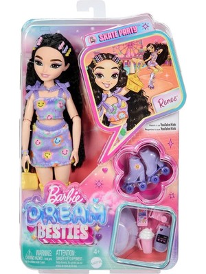 Dorasan JFX99 Rene - Barbie Dream Besties Paten Partisi Rene Bebek ve Aksesuarları