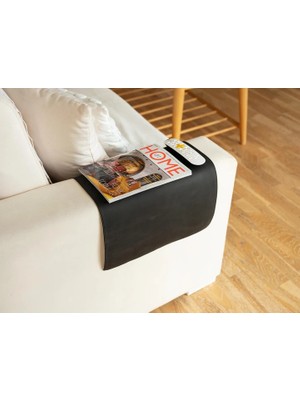 LWA Leather Eskitilmiş Deri Kanepe Kolçak Kılıfı, El Yapımı 1,6 mm Kanepe Koruyucu 40X75 cm