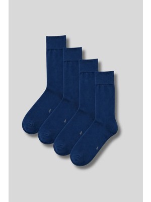 Erkek 4'lü Paket Bambu Soket Çorap