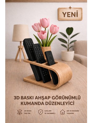Hızarcıoğlu iç ve Dış Ticaret Hızarcıoğlu Modern 3D Baskı Plastik Kumanda Düzenleyici – Şık ve Dayanıklı Tasarım