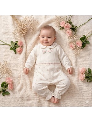 By Bubbles Organik Kız Bebek Tulumu 6-9 Ay
