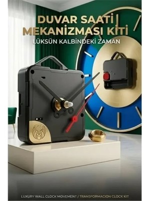 Dorasan Sessiz Akar Saat Mekanizması Askılı Duvar Saati Motoru Akrep Yelkovan Seti 723157