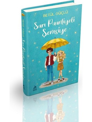 Ren Kitap Sarı Puantiyeli Şemsiye -Ciltli