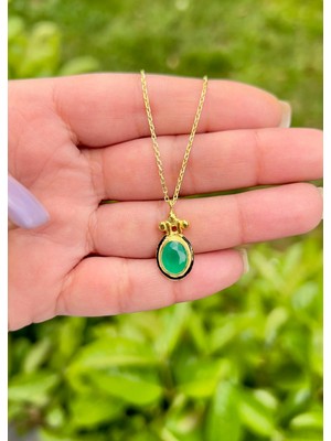 Defne Silver Paraiba Taşlı Kolye