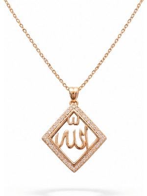 Defne Silver Allah Yazılı Kolye