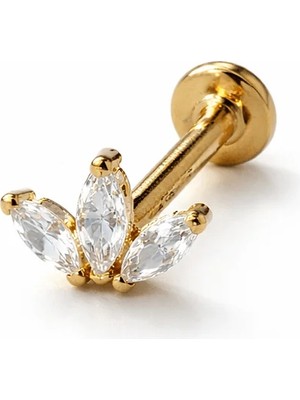 Defne Silver Gümüş Baget Piercing