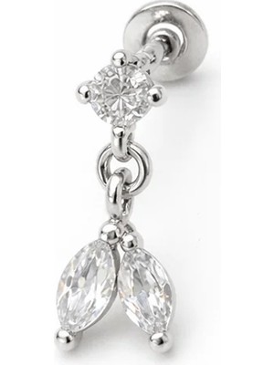 Defne Silver Gümüş Sallantılı Piercing