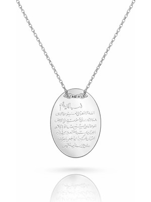 Defne Silver Nazar Dua Kolye