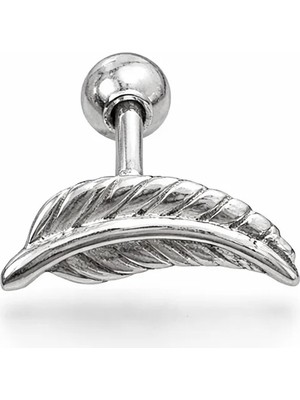 Defne Silver Gümüş Tüy Piercing