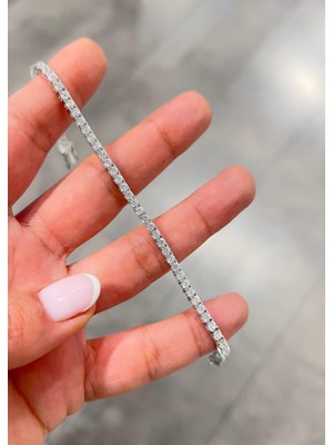 Defne Silver Suyolu Bileklik 2,5 mm 17 cm