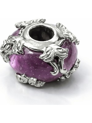 Defne Silver Lila Murano Charm