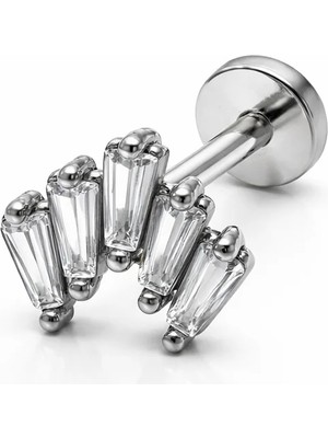 Defne Silver Gümüş Baget Piercing