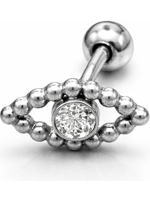 Defne Silver Gümüş Göz Piercing