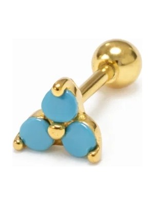 Defne Silver Gümüş Tukuaz Taşlı Piercing