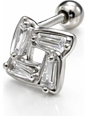 Defne Silver Gümüş Baget Piercing