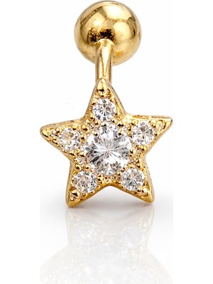 Defne Silver Gümüş Yıldız Piercing