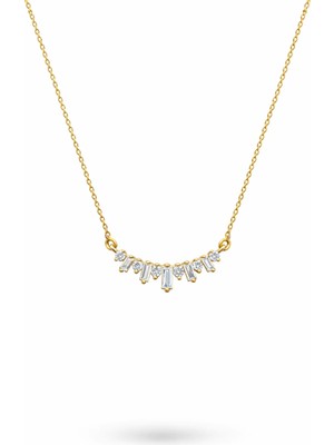 Defne Silver Baget Kolye