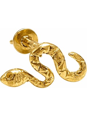 Defne Silver Gümüş Yılan Piercing