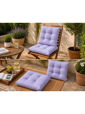 Yuvina 50X50 cm Kapitone Sandalye Minderi – Kare Oturma Minderi – Ev, Balkon, Bahçe ve Mutfak Için