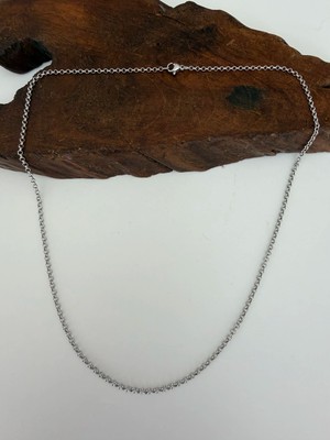 Aida Jewelss Üst Segment Salaş Kalın Doç Çelik Zincir Kolye 55 cm Doç Zincir Kolye Erkek Çelik Zincir Kolye