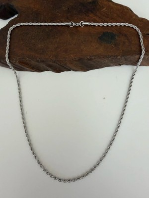 Aida Jewelss Üst Segment Salaş Çelik Zincir Kolye 55 cm Çelik Zincir Kolye Erkek Çelik Zincir Kolye