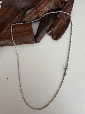 Aida Jewelss Üst Segment Salaş Burgu Çelik Zincir Kolye 55 cm Çelik Zincir Erkek Kolye Erkek Çelik Zincir Kolye