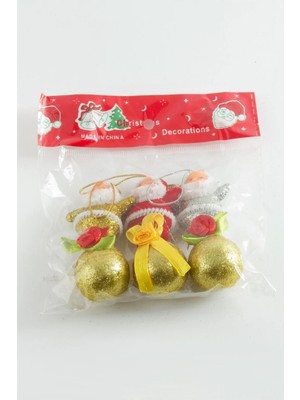 Esranın Dünyası 3 Adet Noel Baba Yılbaşı Ağaç Süsü