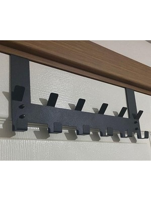 Metal Amerikan Kapı Arkası Vidalı Askılık Organizer ve Banyo Kapı Arkası Vidalı Askılık