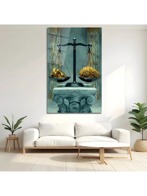 Mgi Design Yönetici Ruhunu Yansıtan Gold Cam Tablo | Modern Sanat Tablosu | Uv Baskılı Canlı Renkler | Yatak Odası ve Antre | Anlamlı Hediye Seçeneği