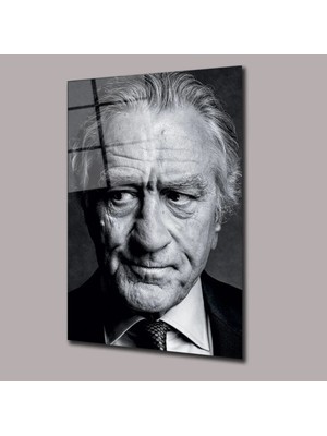 Mgi Design Robert De Niro Sinema ve Ünlüler Cam Tablo #PCT0910 | Modern Dekorasyon Temalı Dekoratif Duvar Tablosu, Salon, Ev ve Ofis Dekoru,