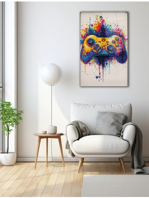 Mgi Design Oyun Kolu Temalı Lüx Cam Tablo | Lüks Modern Dekorasyon Temalı Dekoratif Duvar Tablosu, Salon, Ev ve Ofis Dekoru,