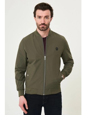Mcr Düz Slim Fit Hakim Yaka Beli Lastikli Erkek Mont 39665.26Y
