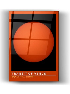 Mgi Design Kırmızı Çerçeveli Kırmızı Venus-Cam Tablo-Ev ve Ofis Dekorasyonu
