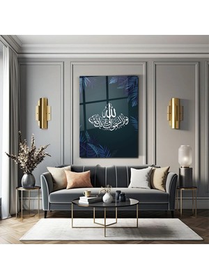 Mgi Design Cam Tablo - Nur Suresi 35. Ayet - Sure Tablo - Ayet Tablo - Duvar Dekorasyonu - Ofis Tablo - Dikey