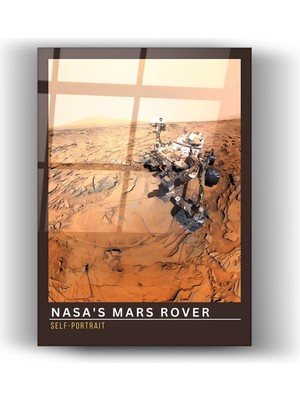 Mgi Design Victoria Crater Mars Tasarımı -Cam Tablo -Ev ve Ofis Dekorasyonu
