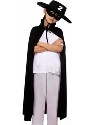 SHC4200 Çocuk Boy Pelerin + Şapka + Maske Kostüm Seti