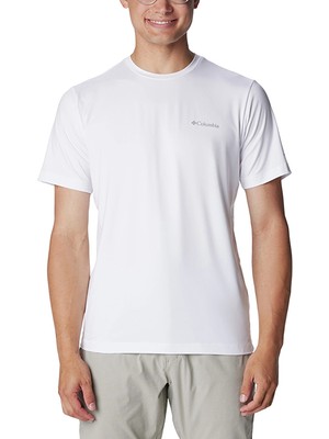 Columbia Tech Trail Erkek Beyaz Outdoor T-Shirt AO5545-100